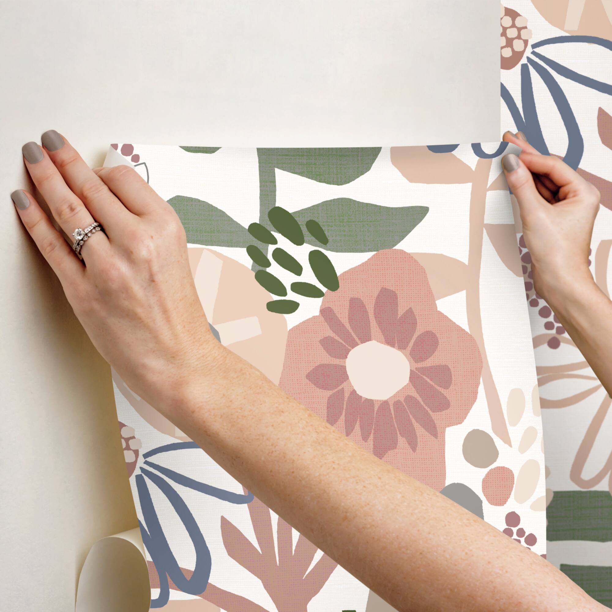 RoomMates Mr. Kate Desert Floral Peel & Stick Wallpaper